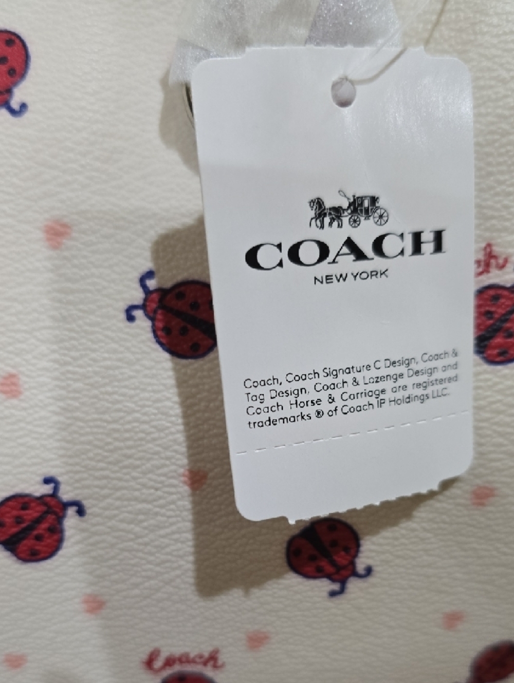 NWT-Coach Ladybug Print Gallery Tote - Picture 12 of 15